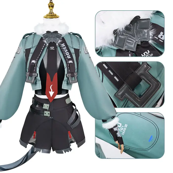Perruque de Costume de Cosplay Zenless Zone Zero Jane Doe