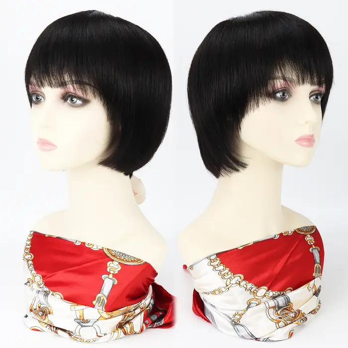 Perruque Pixie en Cheveux Humains Vierges