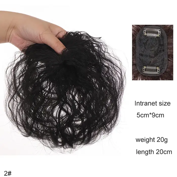 H & STAR-Extension Capillaire Synthétique à Clips pour Femme, Postiche Bouclée Courte, Cheveux Aminc