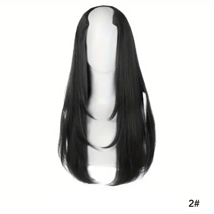Perruques synthétiques longues pour femmes de 18/22/24 pouces, extensions de cheveux synthétiques lo