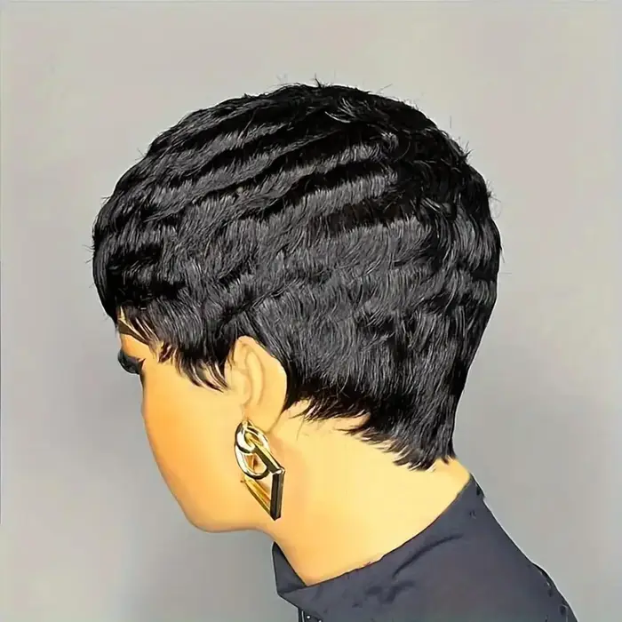 Perruques pour femmes noires coupe lutin