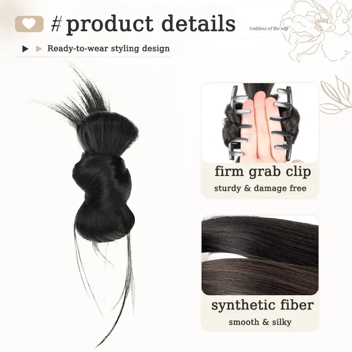 Chignon synthétique pour femmes
