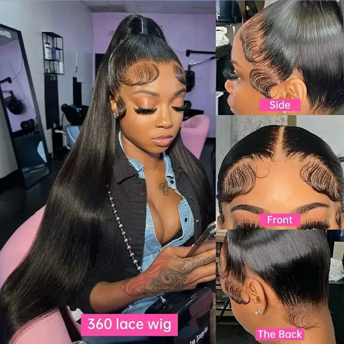 Perruque Lace Front Wig naturelle sans colle