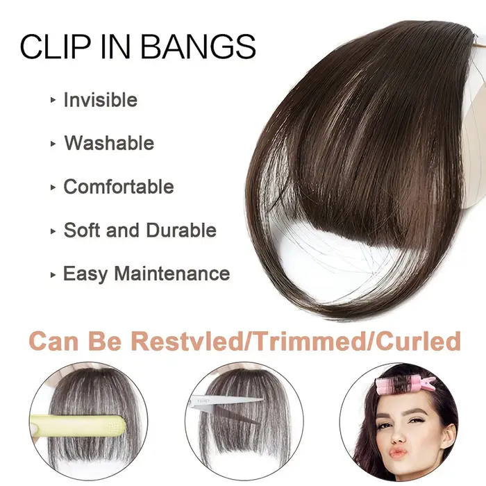 Extensions de cheveux synthétiques à clipser