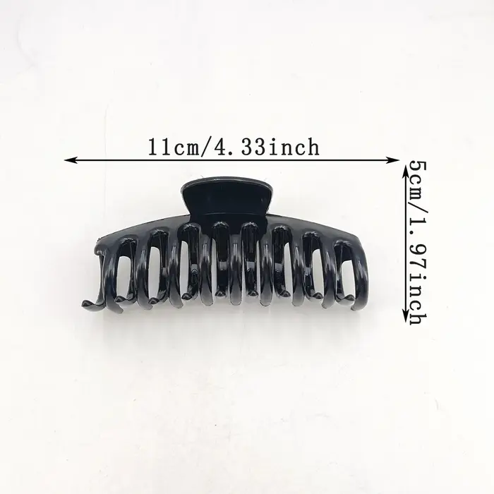 Sicone simplicité quille pince à cheveux pour femme couleur unie élégant requin