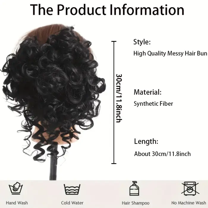 Chignons synthétiques bouclés à cordon