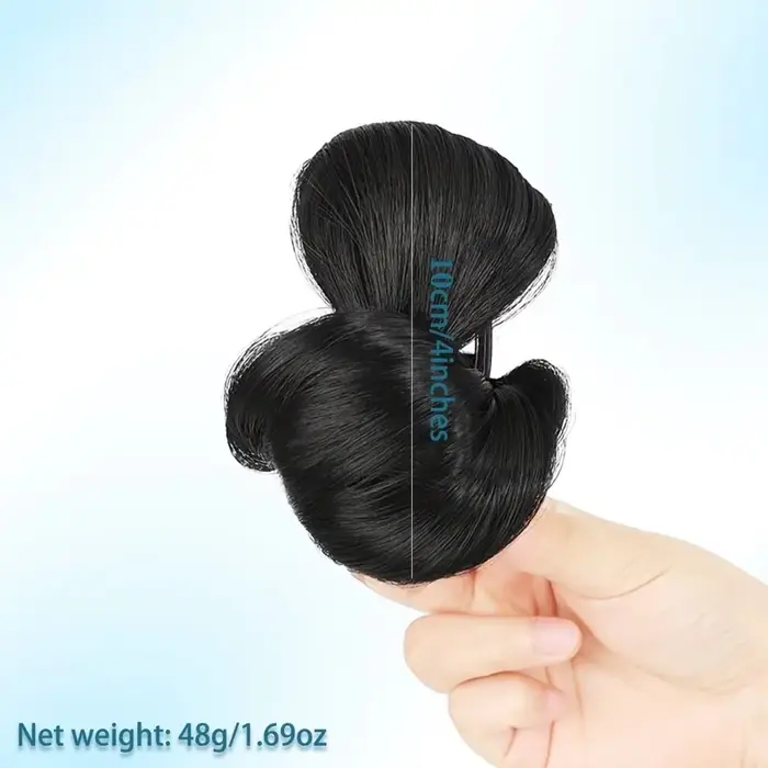 Perruque chignon synthétique élégante