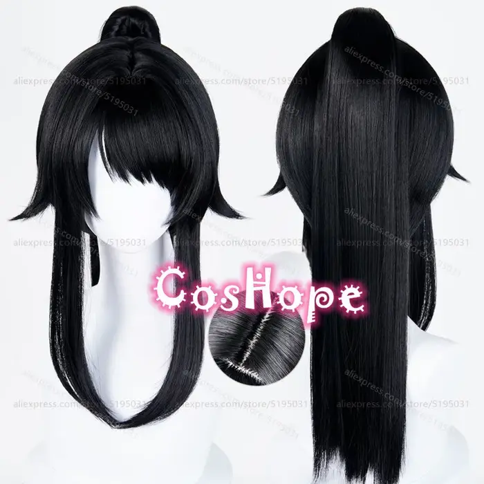 Perruque de Cosplay Ayano Aishi avec queue de cheval