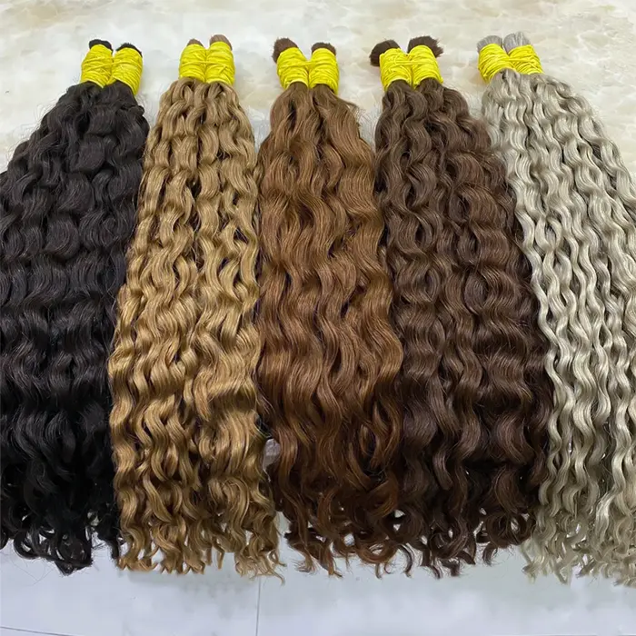 REMI Extensions de cheveux humains 100% naturels vietnamiens en vrac pour tressage