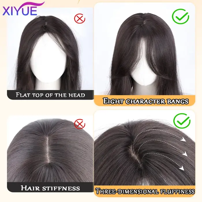 XUTYE perruque cheveux longs pour femmes ensemble de tête complète