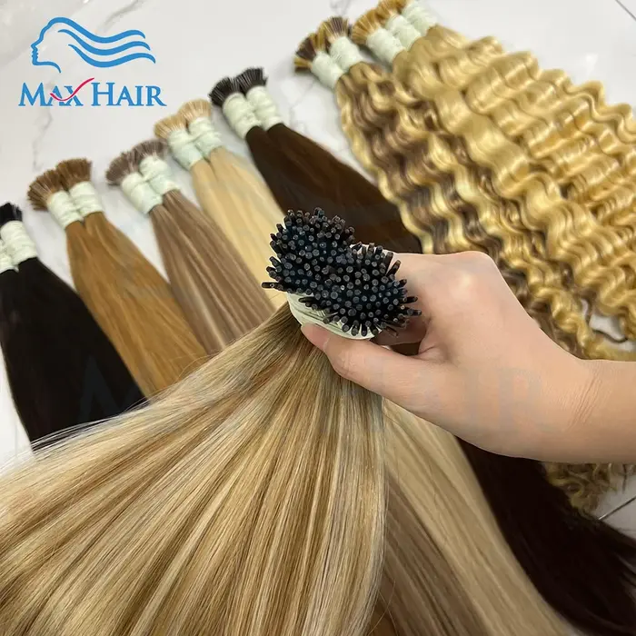 Extensions de cheveux à la kératine I Tip naturel réel humain