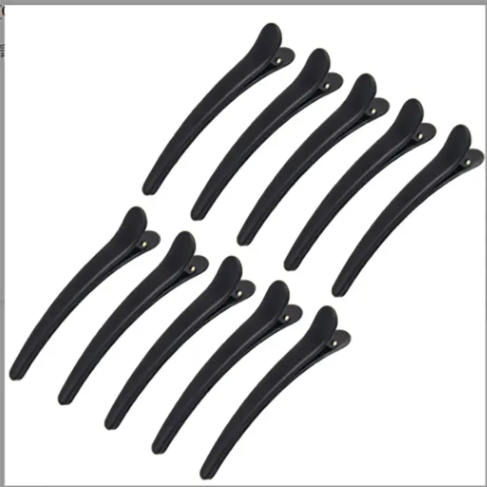 10 pièces/ensemble pince à bord en plastique épingle à cheveux accessoires grande taille 8CM