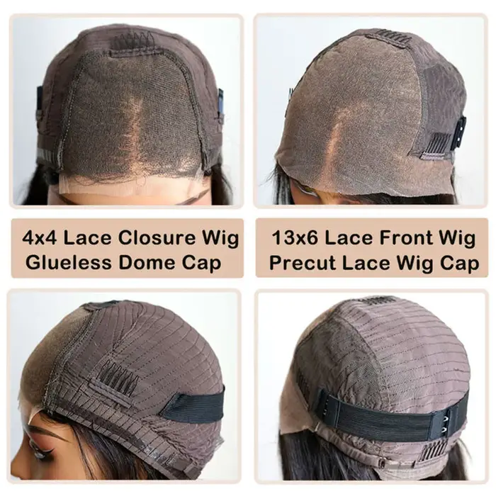 Perruques Bob coupe lutin cheveux humains Ombre couleur marron Bob perruque de cheveux humains 13x6 
