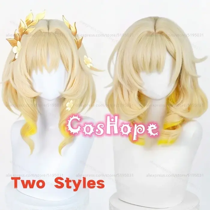 Perruque de Cosplay HSR Aglaea