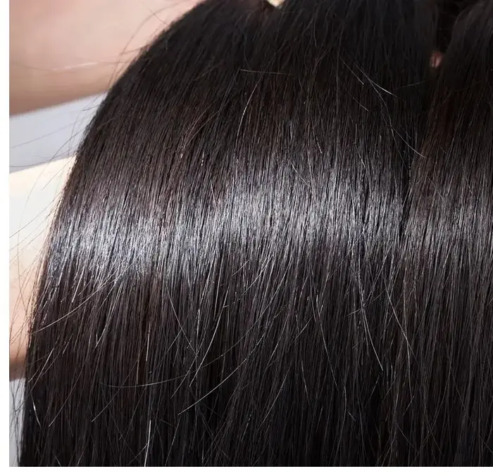 Cheveux humains vierges brésiliens lisses, 4 lots, couleur naturelle, 16-26 pouces, extensions de ch