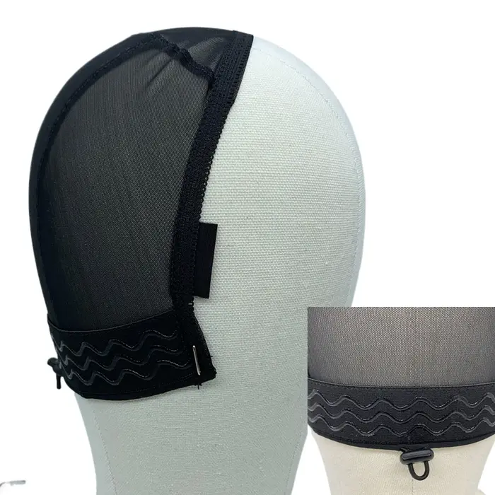 Bonnet de perruque Lace avant 13x4 pouces, bonnet de perruque réglable avec cordon de serrage, bande