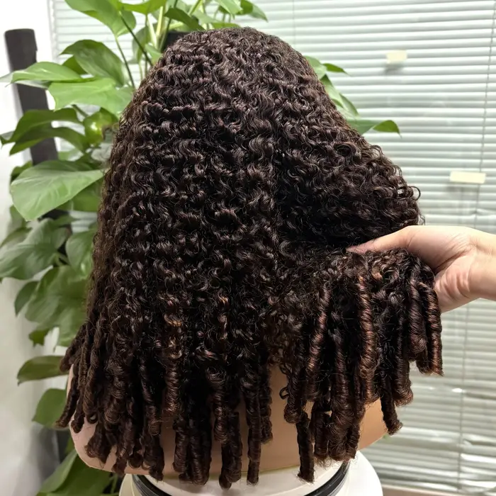 350% densité birmane spirale bouclés perruques de cheveux humains 5x5 sans colle dentelle fermeture rebondissante cheveu