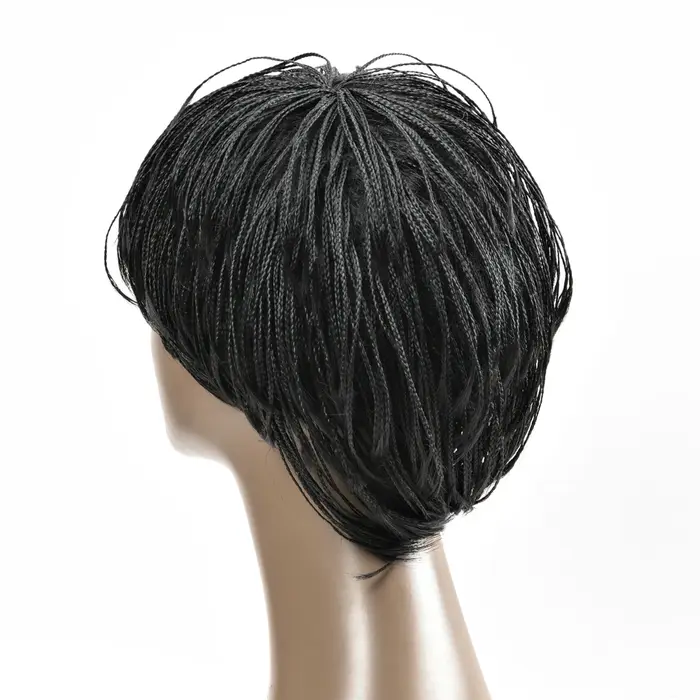 Perruque tressée en boîte de Crochet pour femmes noires