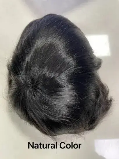 HDWIGS Perruques pour hommes, Prothèse capillaire, Base Mono NPU, Toupet pour homme, Perruques en ch