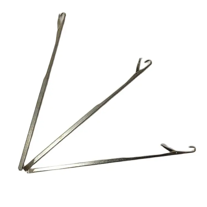 1 ensemble de tubes métalliques pour extensions de cheveux avec 3 aiguilles et 1 boucle