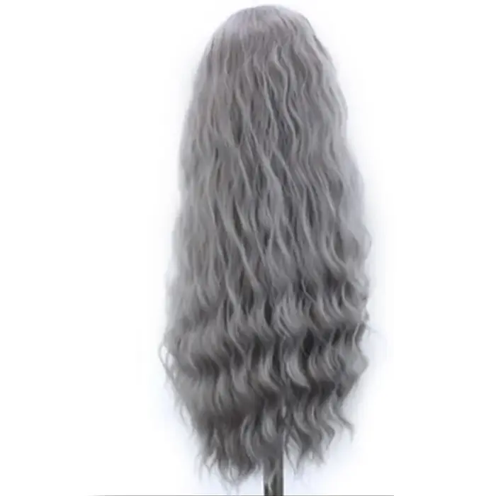 Perruque Lace Front Wig synthétique grise 13x4