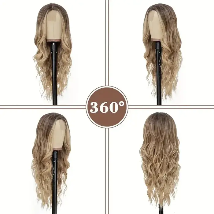 Perruque Lace Wig synthétique longue de 26 pouces