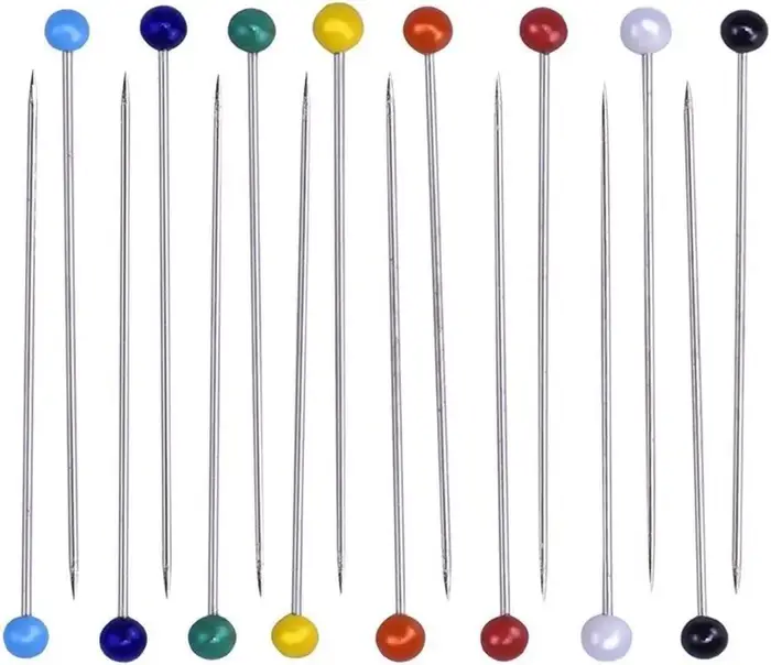 Épingles à tête de perle pour marquage de perruque 50 pièces/boîte aiguilles