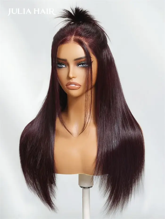 Julia Hair-Perruque de Cheveux Naturels Lisses Sans Colle