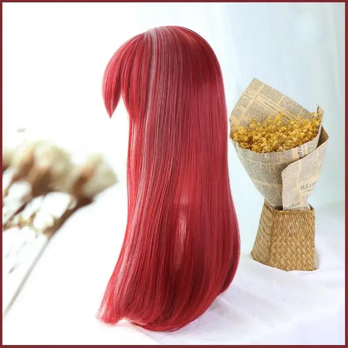 Perruque Longue Lolita avec Bonnet pour Femme