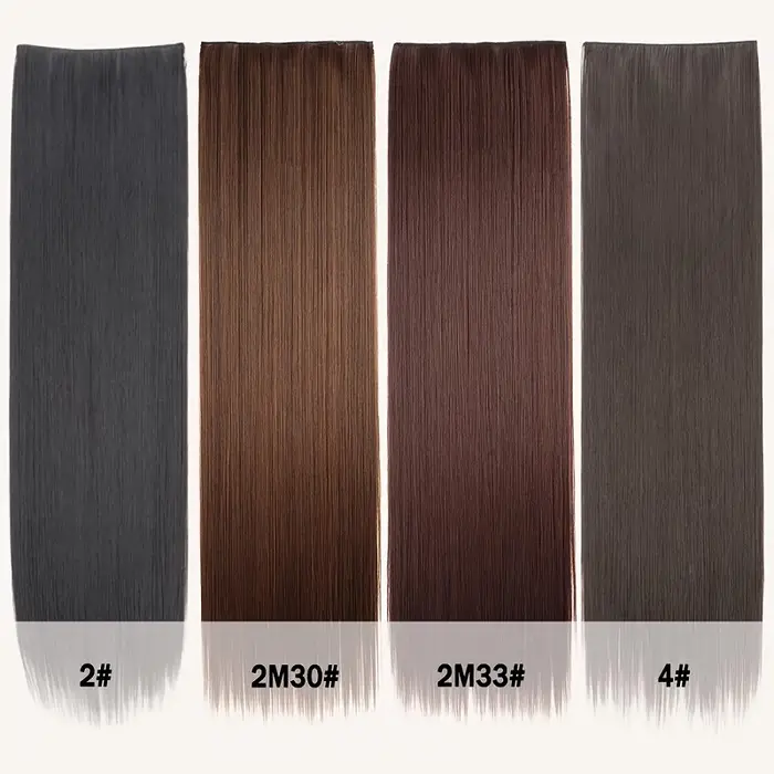 Extension de cheveux synthétiques longs et lisses de 32 pouces/40 pouces