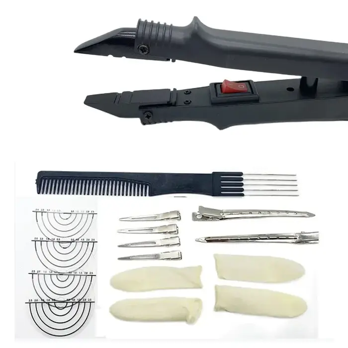 611B Extensions de cheveux Loof constantes pinces connecteurs