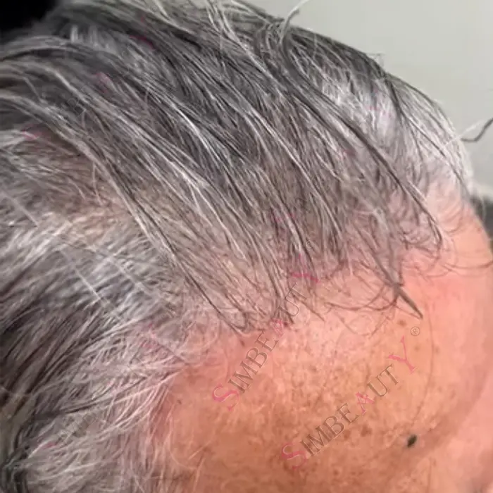 Lumière 80% densité 0.02mm Utral peau mince ligne de cheveux Invisible blanc argent gris noir 1B65 1
