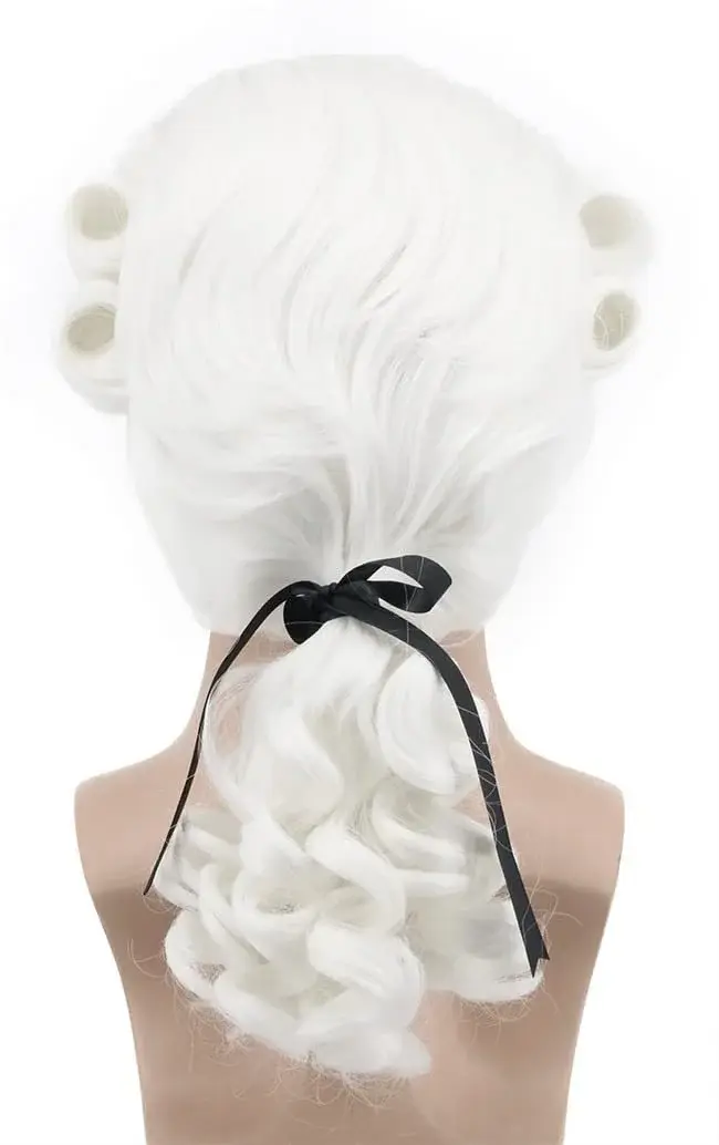 Perruque gothique coloniale pour hommes