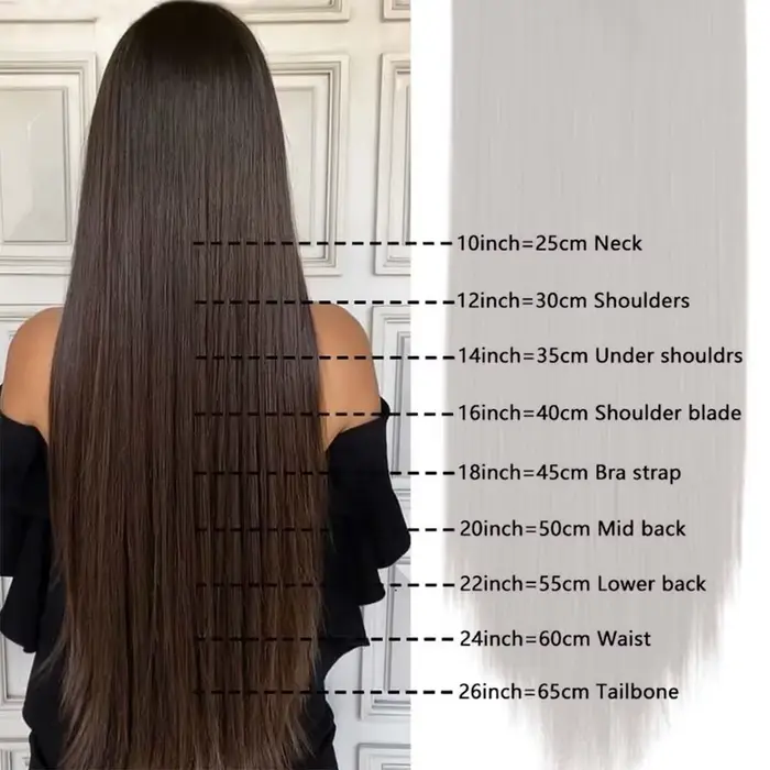Extensions de cheveux synthétiques longues et lisses à clips, 24 pouces, 16 clips, 7 pièces/ensemble