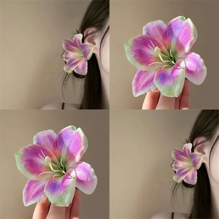 Barrettes à cheveux fleurs de lys