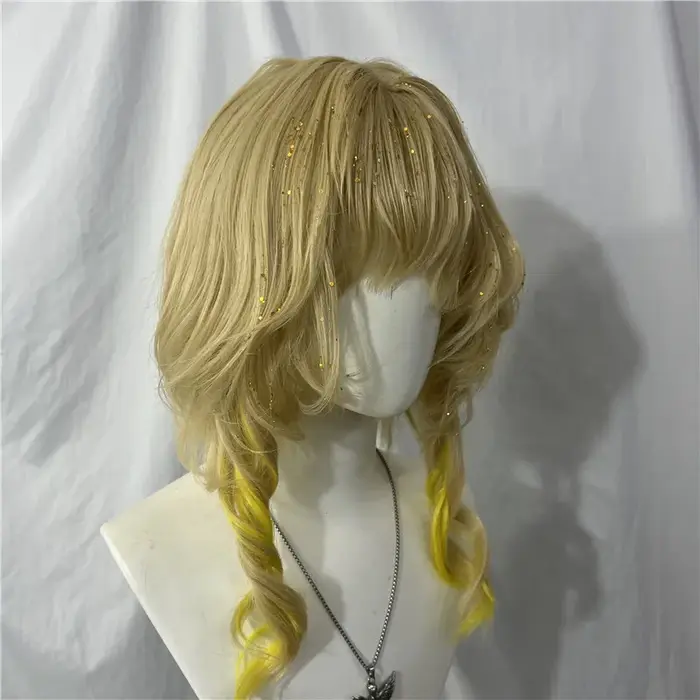 Style Aglaea Cos perruque bouclés Cosplay perruques Anime personnalisé