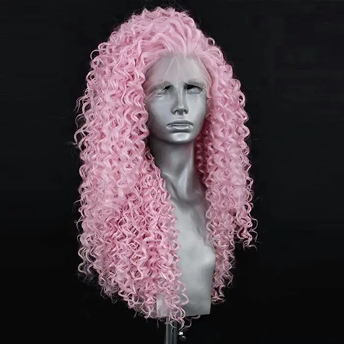Charisma-Perruque Lace Front Synthétique Bouclée et Crépue