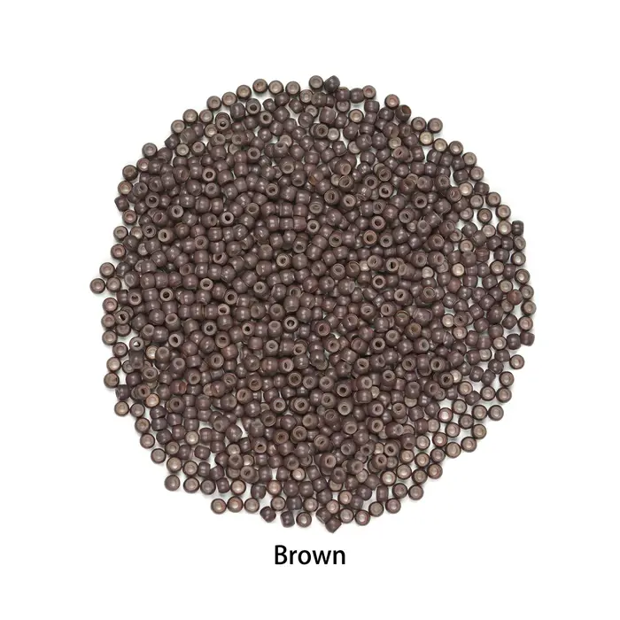 500 pièces Microring Extensions de cheveux 3.0X1.5X1.5mm perles
