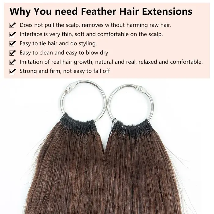 Extensions de Cheveux Naturels Remy avec Micro Wild Invisible