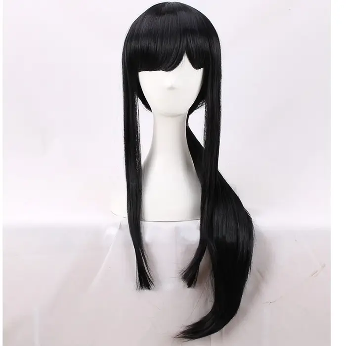 Perruque Synthétique Longue et Lisse de Haute Qualité, Accessoire de Cosplay, avec Degré de Chaleur