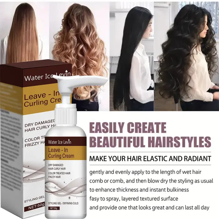 Crème pour boucler les cheveux. Restaure