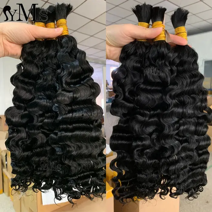 Cheveux humains en vrac pour tresser des extensions