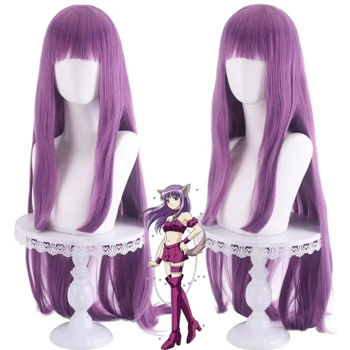 Perruque de Cosplay droite pour femmes