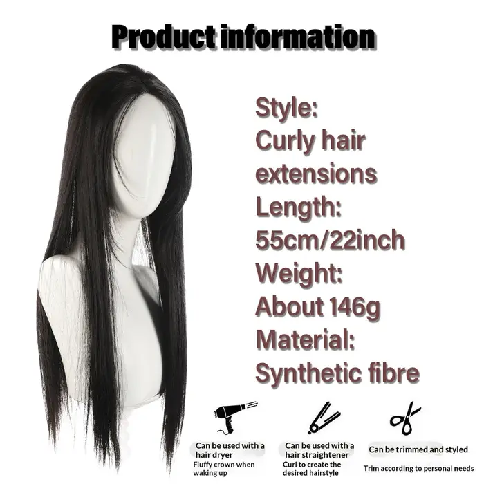 Perruque synthétique – Base tissée à la main