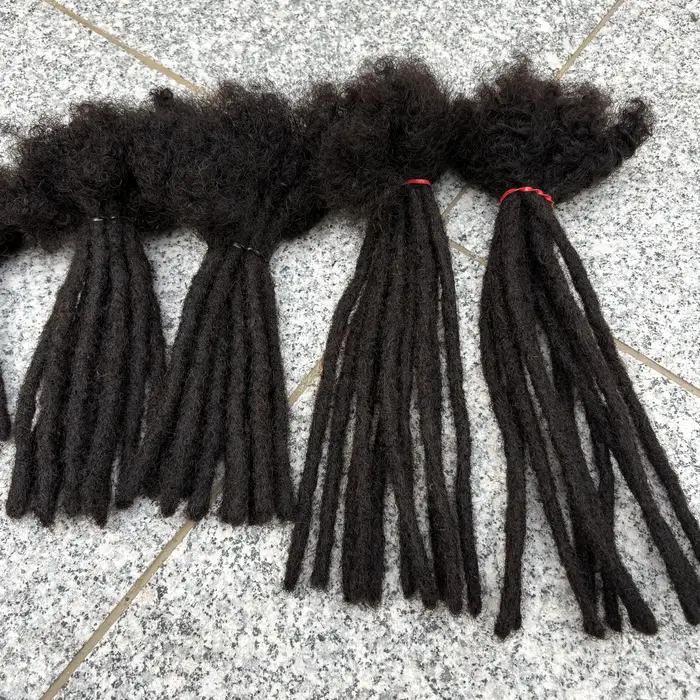 Extensions de Locs Régulières en Cheveux Humains de 6 à 20 Pouces
