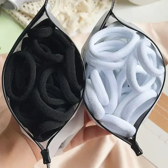 Artificiel astiques à cheveux de couleurs mélangées pour femmes et filles, attaches basiques, bande 