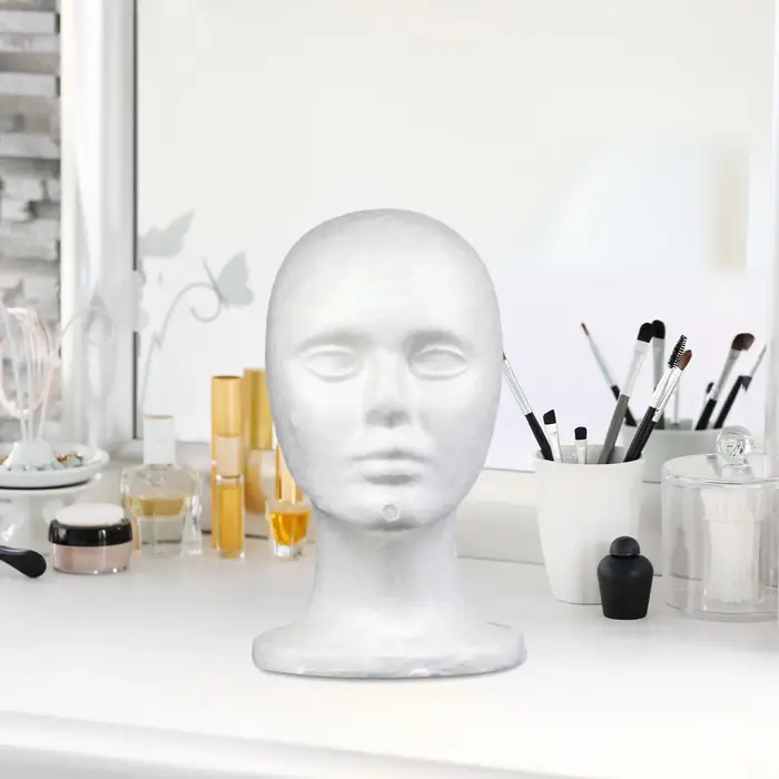 Tête de Mannequin en Mousse Polyvalente pour Perruque