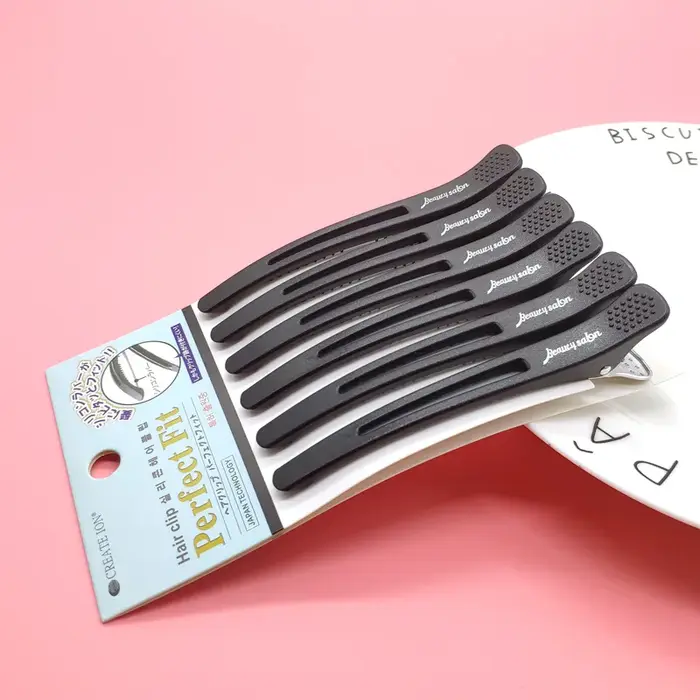 Pinces d'extension de cheveux professionnelles pour Salon de coiffure, 6 pièces, sans marquage, acce