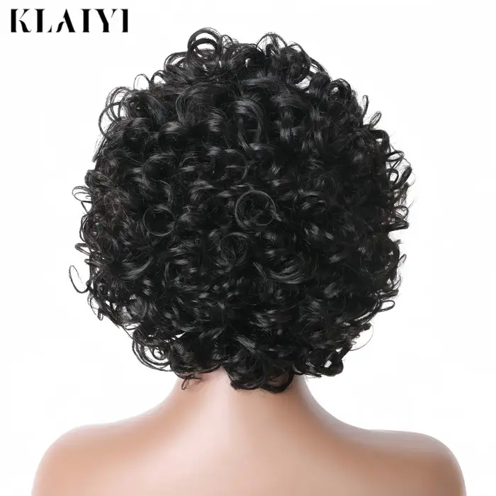 Klaiyi Hair – perruque de cheveux humains courts
