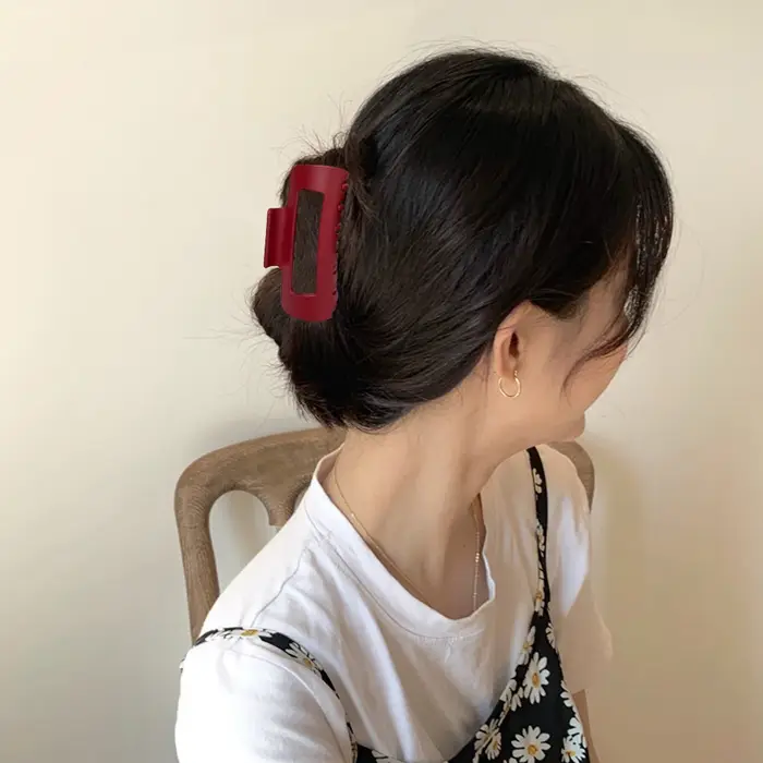 Pince à cheveux souple en Silicone